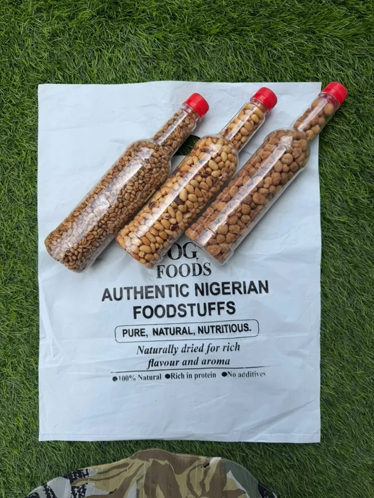 Bottled snack selection
